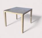 Vierkante tafel in zilver met animal print, Huis en Inrichting, Ophalen, Gebruikt, Vierkant, 50 tot 100 cm