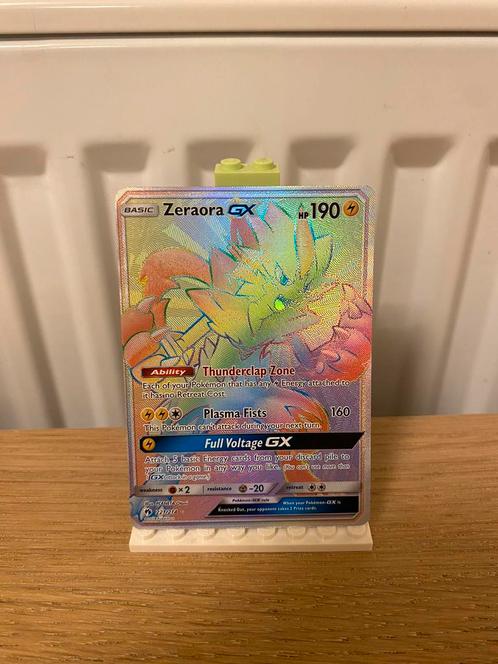 Zeraora GX Rainbow 221/214 - Pokemon kaart, Hobby en Vrije tijd, Verzamelkaartspellen | Pokémon, Nieuw, Losse kaart, Foil, Ophalen