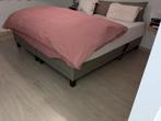 Elektrisch verstelbare boxspring 2x 90x200, Brun, Enlèvement, Utilisé, 180 cm