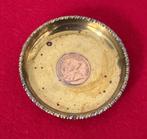 Kleine koperen plaat met Indiase munt 1912, Ophalen of Verzenden
