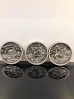 3 tinnen schouw garnituur, Enlèvement ou Envoi, Comme neuf