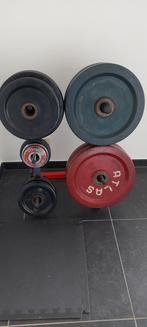 Bankdrukset squatset, Sport en Fitness, Fitnessmaterialen, Ophalen of Verzenden, Gebruikt