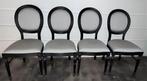4 Britse balloon back chairs Herstoffering Zimmer Rohde, Ophalen