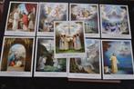 Lot de 9 grandes images pieuses Bonelli Fratelli Anges RARE, Collections, Enlèvement ou Envoi, Image pieuse