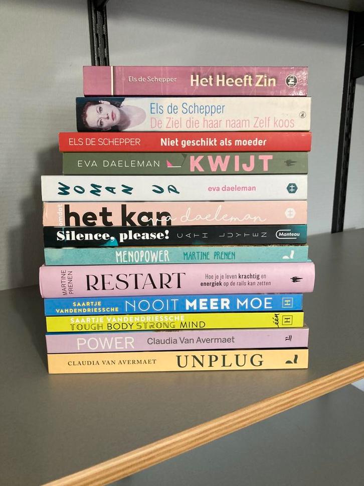 Boekenpakket Vlaamse vrouwelijke auteurs – Zelfhulp, Boeken, Advies, Hulp en Training, Gelezen, Ophalen of Verzenden