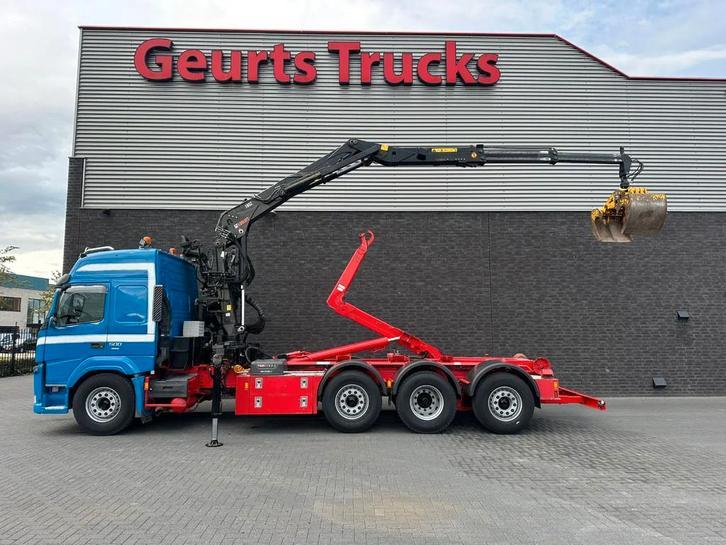Volvo FM 500 8X2 HIAB MULTILIFT HAAKARMSYSTEM / ABROLLKIPPER, Auto's, Vrachtwagens, ABS, Achteruitrijcamera, Airconditioning, Boordcomputer