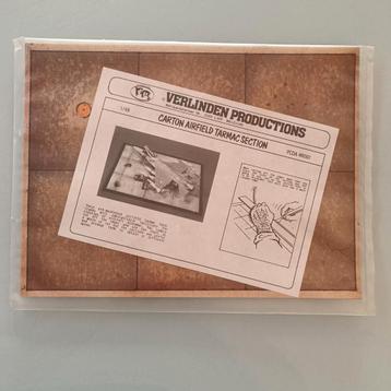 Verlinden productions carton airfield tarmac diorama 1:48 beschikbaar voor biedingen