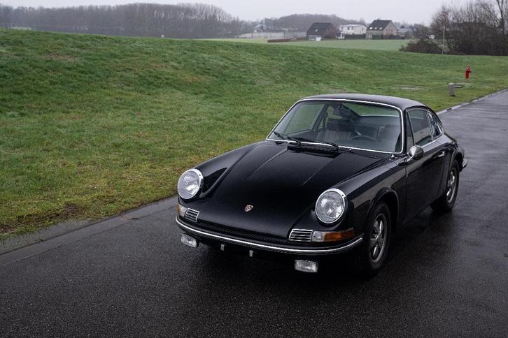 1969 Porsche 911T Zwart - Restauratieproject, Auto's, Porsche, Bedrijf, Lederen bekleding, Metaalkleur, Benzine, Coupé, 3 deurs