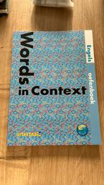 L. Carleton-Gertsch - Words in context, Boeken, Schoolboeken, Ophalen of Verzenden, Zo goed als nieuw, Engels, L. Carleton-Gertsch