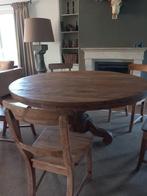 5 stoelen oud reclaimed teak, Huis en Inrichting, Stoelen, Ophalen, Bruin, Zo goed als nieuw, Robuuste landelijke stoelen sobere Hoffz Aura stoere vintage