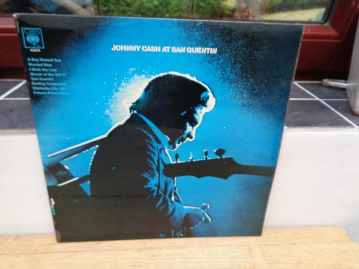 Johnny Cash LP "At San Quentin" [UK-1969], Cd's en Dvd's, Vinyl | Country en Western, Gebruikt, Verzenden