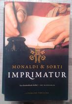 Boek - Imprimatur- Monaldi & Sorti - Thriller - € 5 - Als n., Livres, Thrillers, Comme neuf, Monaldi & Sorti, Enlèvement ou Envoi
