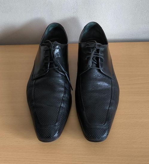 Moreschi zwarte lederen schoenen - 39, Kleding | Heren, Schoenen, Zo goed als nieuw, Zwart, Ophalen of Verzenden
