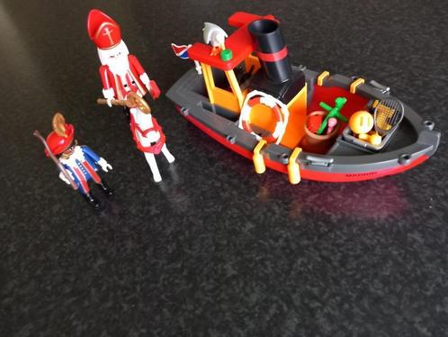 Playmobil Stoomboot van Sinterklaas en Piet, Kinderen en Baby's, Speelgoed | Playmobil, Zo goed als nieuw, Complete set, Ophalen of Verzenden