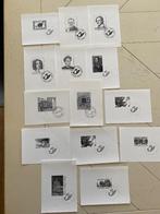 Belgische postzegels, 18 zwart-wit velletjes, Postzegels en Munten, Postzegels | Europa | België, Ophalen of Verzenden, Postfris