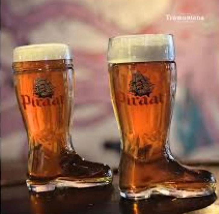Piraat bierglas Laars 33cl, Verzamelen, Biermerken, Nieuw, Ophalen of Verzenden