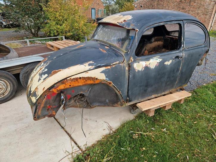 Carrosserie + bodem volkswagen kever, Auto-onderdelen, Carrosserie, Bumper, Volkswagen, Ophalen