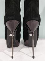 498C* Gianmarco Lorenzi sexy luxe zwarte laarzen (35), Kleding | Dames, Hoge laarzen, Verzenden, Zwart, Nieuw