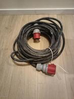 Verlengkabel 5G4.0 mm2 - 25 m 400V 32A 3P+N+A, Ophalen, Zo goed als nieuw, Kabel of Snoer