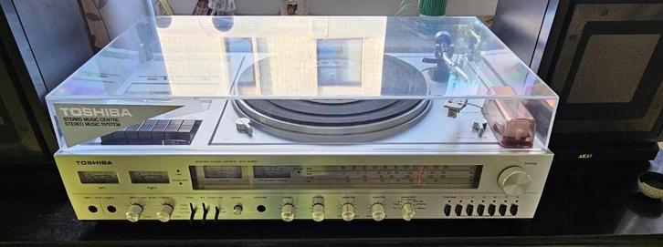 toshiba sm-3350 muziekinstallatie-platenspeler, Audio, Tv en Foto, Stereoketens, Gebruikt, Cassettedeck, Tuner of Radio, Speakers