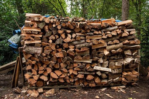 Gekliefd brandhout +4m3 Lariks ophalen in Laakdal, Jardin & Terrasse, Bois de chauffage, Bûches, Autres essences de bois, 3 à 6 m³