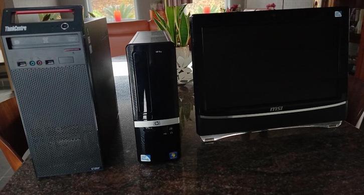 desktop Lenovo - HP & aio MSI, Computers en Software, Desktop Pc's, HDD, Ophalen of Verzenden