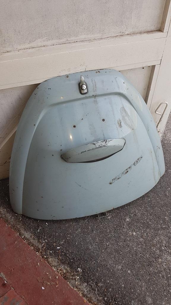 VW Kever Lange motorklep Bahama Blue voor -'67., Auto-onderdelen, Carrosserie, Motorkap, Oldtimer onderdelen, Volkswagen, Voor