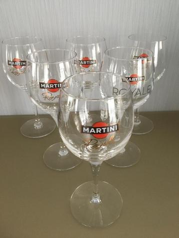 Zes Martini glazen - Nieuw beschikbaar voor biedingen