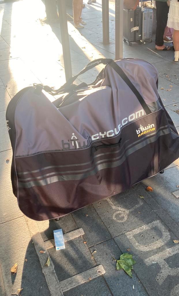 Fietstas fietskoffer bicycle travel bag transporthoes, Fietsen en Brommers, Fietsaccessoires | Fietstassen, Gebruikt, Ophalen