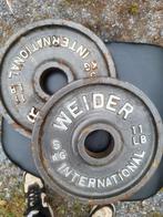 Gewichten 1.25kg / 2.5k / 5kg (50mm diameter), Ophalen of Verzenden, Gebruikt