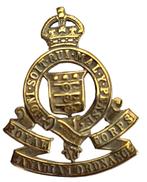 Un insigne de casquette britannique The Northamptonshire Re, Collections, Objets militaires | Seconde Guerre mondiale, Enlèvement ou Envoi