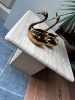 Deux cygnes vintage en laiton, Enlèvement, Utilisé, Métal