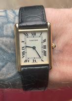 Cartier Louis Tank - 18k Goud - Quartz, Overige merken, Leer, Polshorloge, Ophalen of Verzenden