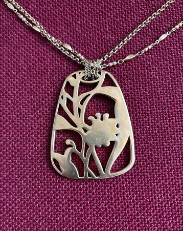 Monet ketting met hanger, verguld beschikbaar voor biedingen
