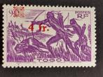 Togo 1944 - chasseurs - lion - avec gravure, Enlèvement ou Envoi, Non oblitéré