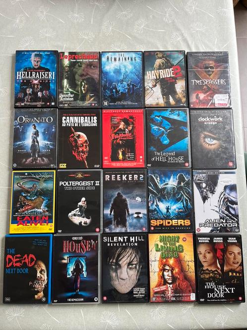 Collectie horror DVD's, CD & DVD, DVD | Horreur, Comme neuf, Gore, À partir de 12 ans, Enlèvement ou Envoi