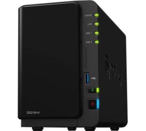 Synology DiskStation DS216+ II 8GB, Computers en Software, Harde schijven, Zo goed als nieuw, Desktop, Extern, NAS, Ophalen of Verzenden