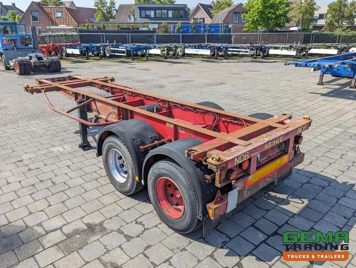 Krone SZC 20FT 2-Assen ROR - STEEL Suspension - DOUBLE tires, Auto's, Vrachtwagens, Aanhangers en Opleggers