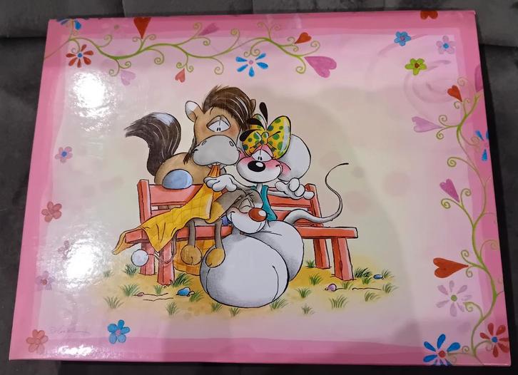 Diddl 70 vierkante blaadjes nummer 46 in schrijfwarenbox, Verzamelen, Diddl, Nieuw, Papier, Kaart of Schrift, Diddl, Ophalen of Verzenden