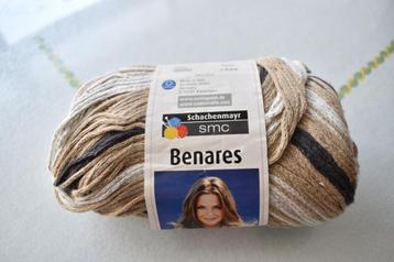 1 bol sjaaltjeswol Schachenmayr Benares bruin beige gebroken, Enlèvement ou Envoi, Neuf, Tricot, Laine ou Fils