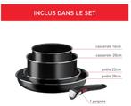 Tefal Ingenio Easy 2 poeles 22/28 cm + 2 casseroles 16/20 cm, Ophalen, Nieuw, Aluminium, Pannenset
