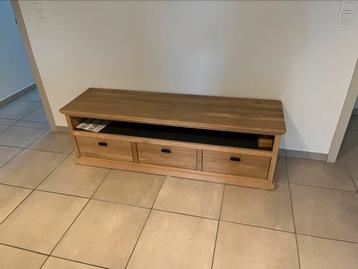 Landelijk tv-meubel in eik 160x45x50 cm beschikbaar voor biedingen