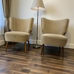 Set van 2 vintage cocktailstoelen / fauteuils / zeteltjes, Ophalen of Verzenden