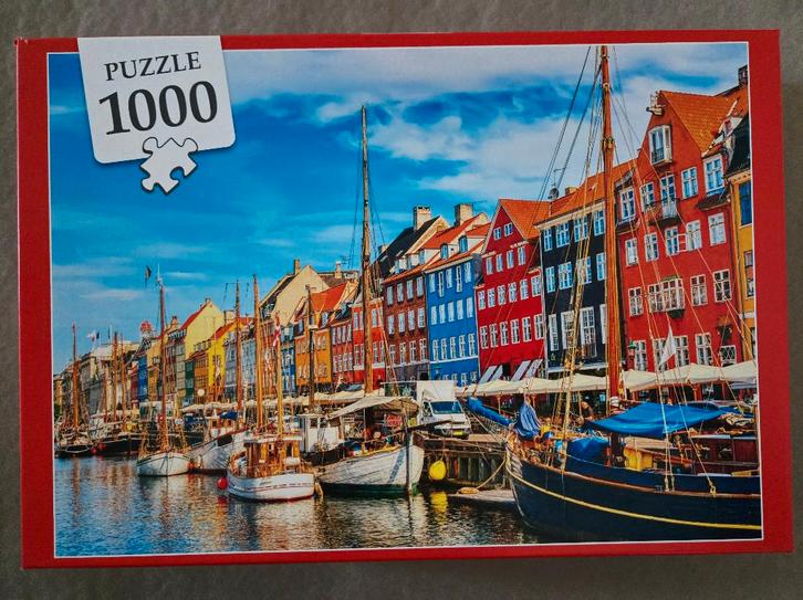 Puzzel 1000 1.000 st. “Copenhagen”, Hobby en Vrije tijd, Denksport en Puzzels, Zo goed als nieuw, Legpuzzel, 500 t/m 1500 stukjes