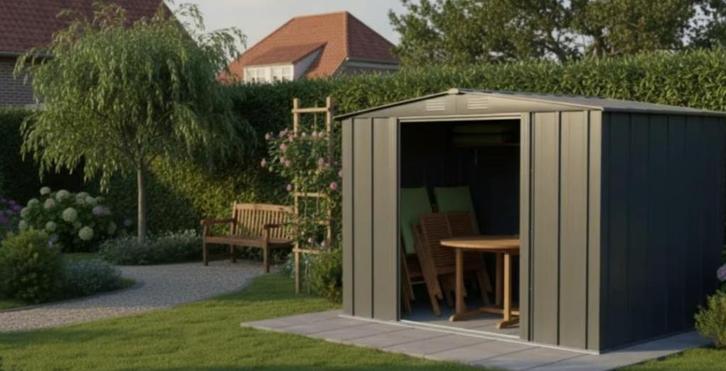 Tuinhuis in metaal 4,98 m², Tuin en Terras, Tuinhuizen, Tuinhuis, Metaal, Ophalen