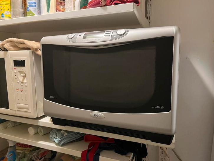 Four Micro-onde Whirpool jet stream 358 combiné grill, Elektronische apparatuur, Microgolfovens, Zo goed als nieuw, Ophalen