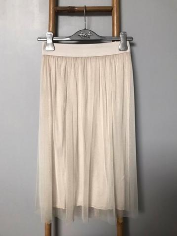 Jupe tulle écru / crème.Taille unique., Porté, Beige