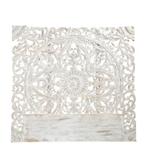 Tête de lit Maison du monde en manguier massif sculpté blanc, Ophalen, Zo goed als nieuw, Wit, 160 cm
