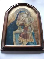 Mooie houten kader - afbeelding Maria met kind, Ophalen of Verzenden