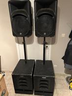 2x mackie swa1501 subwoofer 2x mackie srm 450 speakers, Audio, Tv en Foto, Luidsprekerboxen, Gebruikt, Subwoofer, 120 watt of meer